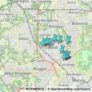 Mappa Via Dante Alighieri, 20035 Lissone MB, Italia (1.36182)