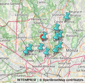 Mappa Via Giuseppe Galliano, 20812 Limbiate MB, Italia (5.90818)