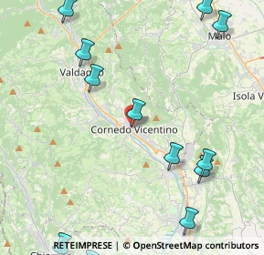 Mappa Via M. Pasubio, 36073 Cornedo vicentino VI, Italia (5.72)