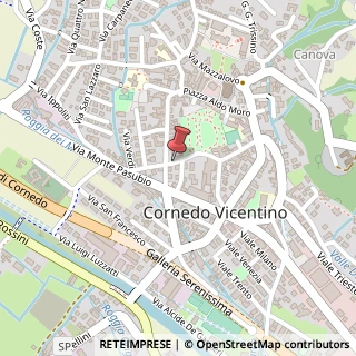 Mappa Via volta alessandro 4, 36034 Cornedo Vicentino, Vicenza (Veneto)