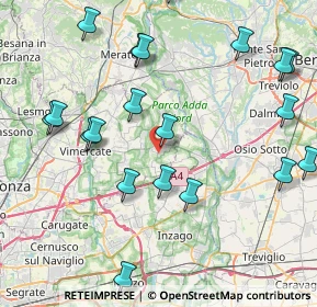 Mappa Via San Rocco, 20874 Busnago MB, Italia (9.712)