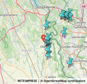 Mappa Via Carlovaga, 28047 Oleggio NO, Italia (7.05267)