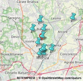 Mappa Via G. Leopardi, 20854 Vedano Al Lambro MB, Italia (2.62545)