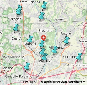Mappa Via G. Leopardi, 20854 Vedano Al Lambro MB, Italia (4.45846)