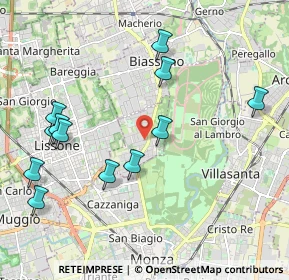 Mappa Via G. Leopardi, 20854 Vedano Al Lambro MB, Italia (2.225)