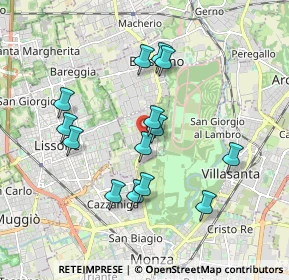 Mappa Via G. Leopardi, 20854 Vedano Al Lambro MB, Italia (1.69929)