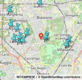 Mappa Via G. Leopardi, 20854 Vedano Al Lambro MB, Italia (2.22714)