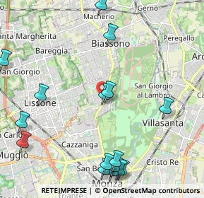 Mappa Via G. Leopardi, 20854 Vedano Al Lambro MB, Italia (2.74941)
