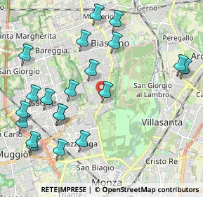 Mappa Via G. Leopardi, 20854 Vedano Al Lambro MB, Italia (2.421)