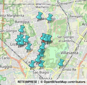 Mappa Via G. Leopardi, 20854 Vedano Al Lambro MB, Italia (1.627)