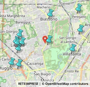 Mappa Via G. Leopardi, 20854 Vedano Al Lambro MB, Italia (2.5475)