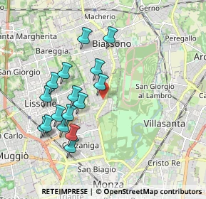 Mappa Via G. Leopardi, 20854 Vedano Al Lambro MB, Italia (1.83938)