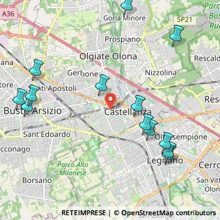 Mappa Via Pomini Egidio, 21053 Castellanza VA, Italia (2.64077)
