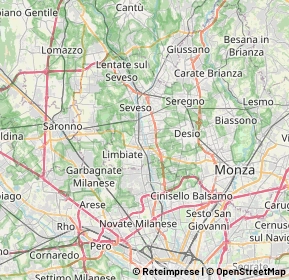 Mappa 20813 Bovisio Masciago MB, Italia (7.5885)