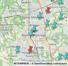 Mappa Via Marconi Guglielmo, 20813 Bovisio-Masciago MB, Italia (2.65154)