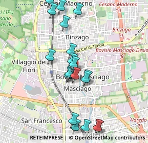 Mappa Via Marconi Guglielmo, 20813 Bovisio-Masciago MB, Italia (0.959)