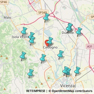 Mappa Via Cantarana, 36030 Caldogno VI, Italia (4.61267)