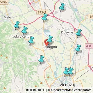 Mappa Via Cantarana, 36030 Caldogno VI, Italia (4.95273)
