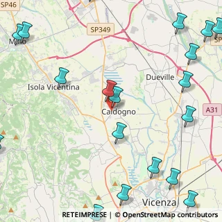 Mappa Via Cantarana, 36030 Caldogno VI, Italia (6.75)