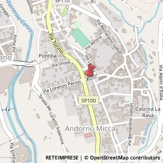 Mappa Via Cavalieri di Vittorio Veneto, 32, 13811 Andorno Micca, Biella (Piemonte)