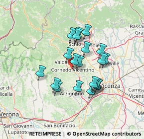 Mappa Via Ippoliti, 36073 Cornedo Vicentino VI, Italia (11.0455)