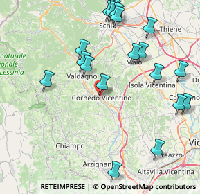 Mappa Via Ippoliti, 36073 Cornedo Vicentino VI, Italia (9.558)