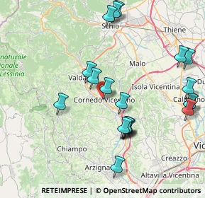 Mappa Via Ippoliti, 36073 Cornedo Vicentino VI, Italia (8.6715)