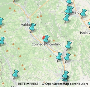 Mappa Via Ippoliti, 36073 Cornedo Vicentino VI, Italia (6.4045)