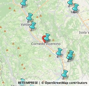 Mappa Via Ippoliti, 36073 Cornedo Vicentino VI, Italia (5.74)