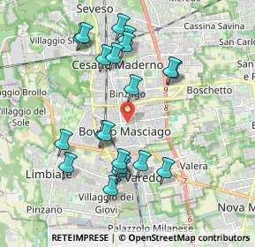 Mappa Via Padre Monti, 20813 Bovisio-Masciago MB, Italia (1.9035)