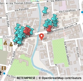 Mappa Via Guglielmo Marconi, 20813 Bovisio-Masciago MB, Italia (0.11538)