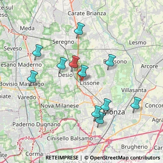 Mappa Via Novara, 20851 Lissone MB, Italia (3.85455)