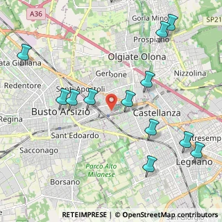 Mappa Via Frosinone, 21052 Busto Arsizio VA, Italia (2.54308)