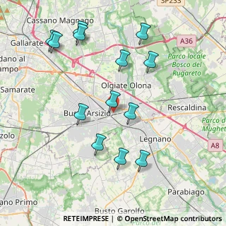 Mappa Via Frosinone, 21052 Busto Arsizio VA, Italia (4.21)