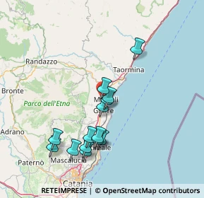 Mappa A18 Messina - Catania, 95016 Mascali CT, Italia (15.88286)