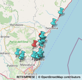 Mappa A18 Messina - Catania, 95016 Mascali CT, Italia (14.51294)