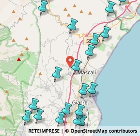 Mappa Via Ferro, 95016 Mascali CT, Italia (6.099)