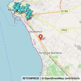 Mappa Contrada Bernardo, 91025 Marsala TP, Italia (3.93538)