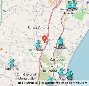 Mappa Via Savochelli, 95016 Mascali CT, Italia (3.515)