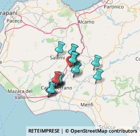 Mappa 91029 Santa Ninfa TP, Italia (9.76053)