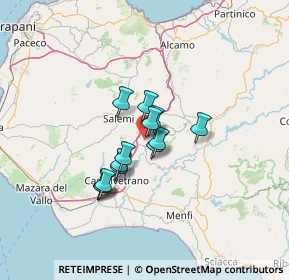 Mappa 91029 Santa Ninfa TP, Italia (9.76385)