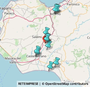 Mappa 91029 Santa Ninfa TP, Italia (13.59545)