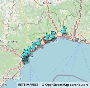 Mappa Via San Lorenzo, 16016 Cogoleto GE, Italia (12.68667)