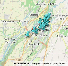 Mappa Via S. Domenico Savio, 12100 Cuneo CN, Italia (1.224)