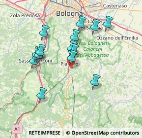 Mappa Via Francesco Petrarca, 40065 Pianoro BO, Italia (6.98857)