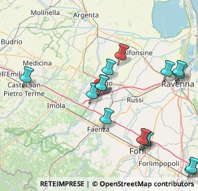 Mappa Via Vecchia Corriera, 48032 Barbiano RA, Italia (18.168)