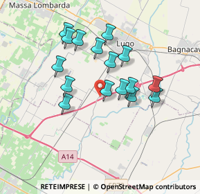 Mappa Via Vecchia Corriera, 48032 Barbiano RA, Italia (3.15313)