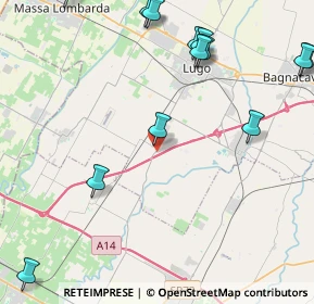 Mappa Via Vecchia Corriera, 48032 Barbiano RA, Italia (6.03857)