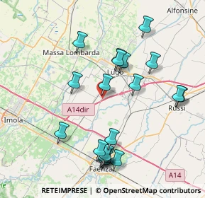 Mappa Via Vecchia Corriera, 48032 Barbiano RA, Italia (8.3375)