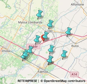 Mappa Via Vecchia Corriera, 48032 Barbiano RA, Italia (7.04833)